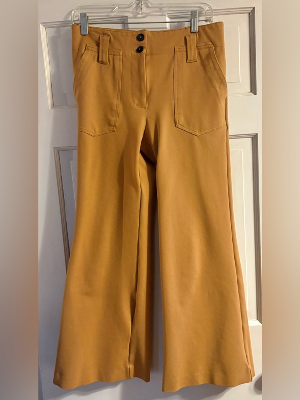 Anthropologie Maeve Colette Cropped Ponte Knit Pants